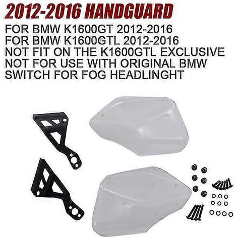 Protège-mains et protection de pare-brise neufs pour BMW K1600GT/GTL/B/Grand America (2017-2012), gris foncé. (1/5)