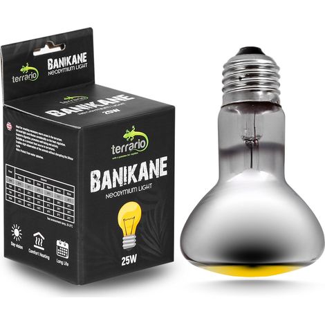 Ampoule chauffante au néodyme pour terrariums de reptiles, amphibiens, mammifères et oiseaux  chaleur, UVA, 25 W (1/5)