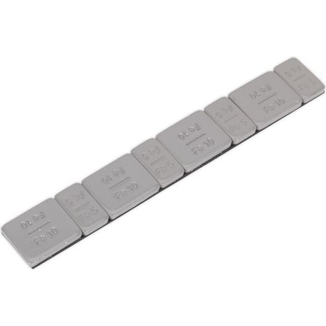 Sealey Wheel Weight 5 & 10g Adhesive Zinc Plated Plastic Coated 100pk WWSA510PC
