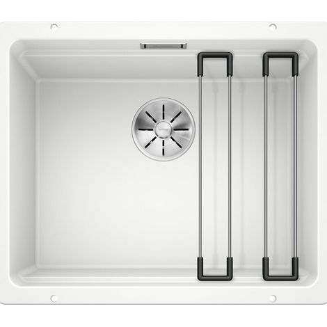 Blanco Etagon 500 - Silgranitspüle, 53x46 cm, mit Schienen, Weiß 522231