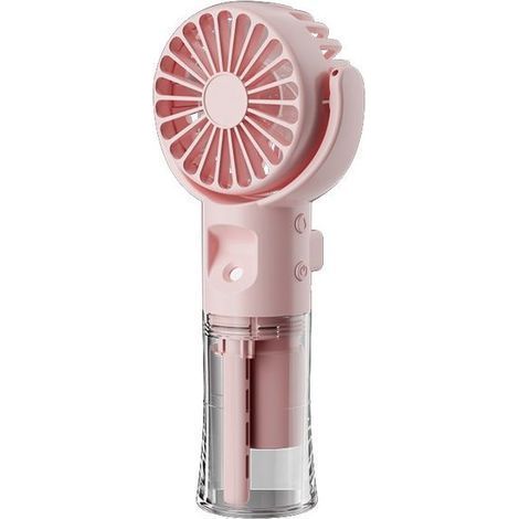 Ventilateur portable QIEDOVIEY Mini ventilateur brumisateur portatif rechargeable USB 4 vitesses réglables pour le camping, Tab-AquaForge (1/4)