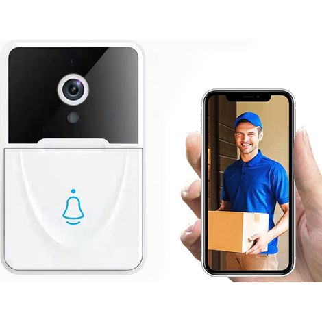 Sonnette intelligente, sonnette vidéo sans fil rechargeable Wi-Fi, sonnette de sécurité-AquaForge (1/5)