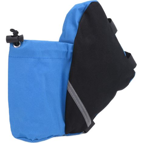 Dreieckige Fahrradtasche aus Nylon für Mountainbiker, ideal zur Aufbewahrung einer Wasserflasche und kleiner Gegenstände (blau). (1/5)