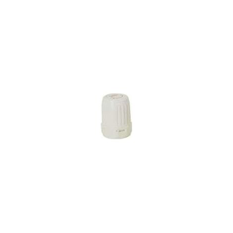Blanc Habitat – Tête manuelle pour robinet thermostatisable – Robinet radiateur – Filetage 1/2" – Configuration droite – Pour robinets thermostatisables RH (1/2)