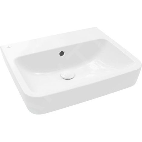 Villeroy & Boch O.novo - Lavabo 550x460 mm, avec trop-plein, sans trou pour robinet, blanc alpin 4A415701 (1/2)