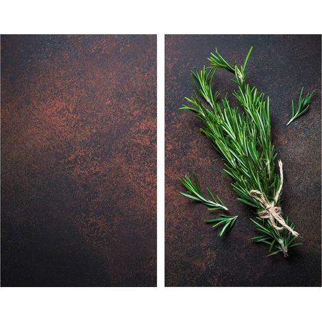 Laveuses de cuisine Rosemary, 2 pièces, verre, 52 x 30 cm, Allstar (1/3)
