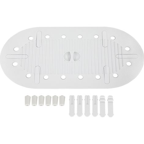 Couvercle Pour Toilettes Accroupissement - ABS Épais - Anti-dérapant - Forme Ovale Au Niveau Du Sol - Adapté À Tous Modèles - 1 Pièce (1/5)