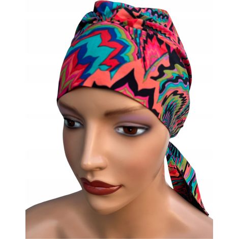 Pañuelo Tess Boho para mujer, turbante de primavera de viscosa, también para después de la quimioterapia. (1/5)