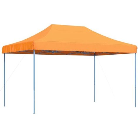 Tente pliante orange à déploiement instantané, 440 x 292 x 315 cm (1/5)