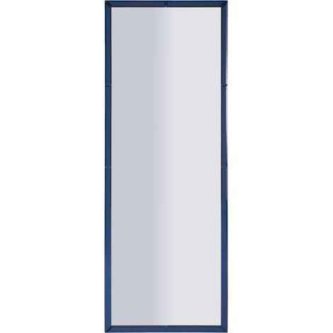 Specchio da parete Berlino rettangolare con cornice specchio blu 49x143,5 cm
