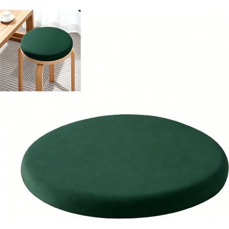 Coussin d'assise rond - Coussin de chaise - Coussin de tabouret - Coussin d'assise en mousse à mémoire de forme - Déhoussable - Lavable - Frais et doux pour la peau - et anti-stress -... (1/5)