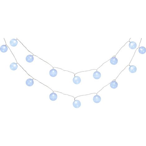 Lichterkette MagicHome Cottonball, White, 16x LED kaltweiß, IP20, einfaches Leuchten, Beleuchtung, L-3 m (1/4)