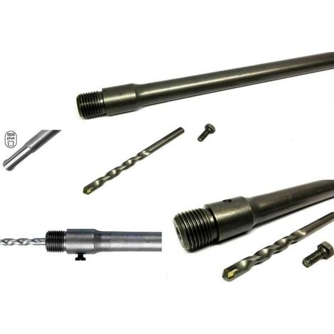ASTA BARRA PER FRESA CAROTATRICE ATTACCO SDS PLUS 80 CM LUNGHEZZA CON PUNTA (1/5)