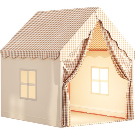 Haloyo® Spielhaus für Kinder, Spielzelt, Bettzelt für Kleinkinder, 105 x 120 x 128 cm, Grau