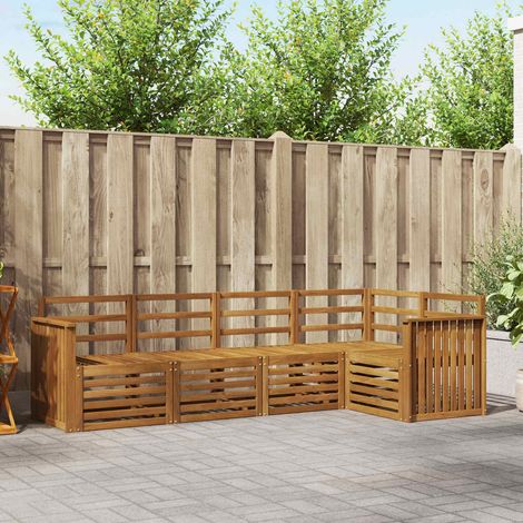 Sofagarnituren 5 pcs Natur Massivholz Akazie (1/5)