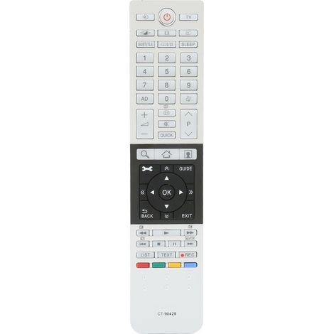 Universelle Ersatzfernbedienung, kompatibel mit Toshiba 4K UHD-Fernsehern CT 90430, CT 90429, CT 90427, CT 90428 und CT 90444 (1/5)