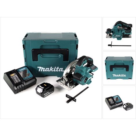 Sierra circular manual a batería Makita DHS 660 RG1J de 18 V y 165 mm en estuche Makpac + 1 batería de 6,0 Ah + cargador (1/5)