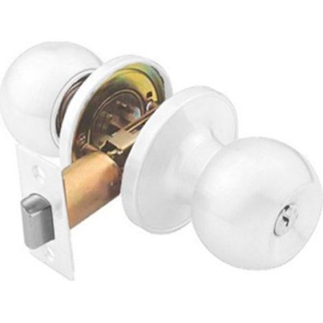 Pomo bola 60/70mm llave-condena Inther - Blanco, INTHER