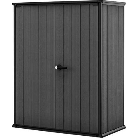 ARMARIO RESINA JARDIN CORTINA VERTICAL ALTO KETER GRIS