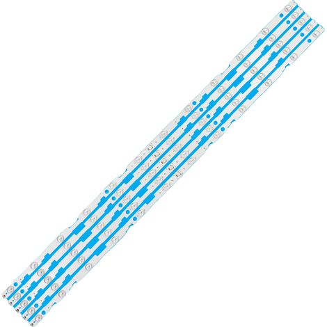 Strisce LED per retroilluminazione, lunghezza 980 mm, 12 LED per striscia, 3V per LED, set da 5 strisce, certificazione CE. (1/5)