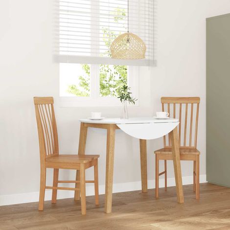 vidaXL Dining Chairs 2 pcs Solid Wood Rubber (1/5)