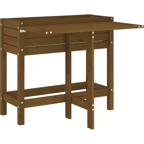 Maison Exclusive - Jardinera con tapa plegable madera maciza de p