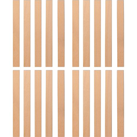 Mechas de madera para velas, 120x12x1 mm, 20 unidades.