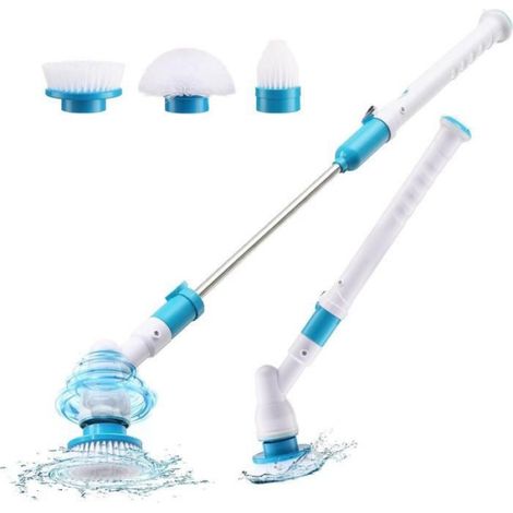 Brosse Electrique Rotative - Rechargeable - Sans Fil - Pour Salle De Bain Carrelage Sol - 3 Têtes De Brosse (1/5)