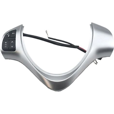 Botón multifunción para control de volumen de audio en el volante para Suzuki Alto 660CC 2009-2016, color plata. (1/5)