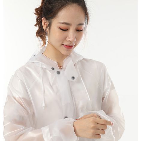 Ensemble imperméable pluie vélo outdoor veste et pantalon respirants homme femme blanc M (1/5)