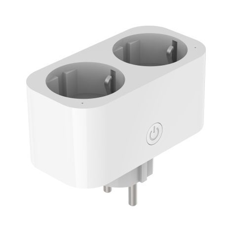 Prise connectée WiFi à commande vocale conforme aux normes européennes - avec fonction de suivi de la consommation d'énergie (1/5)