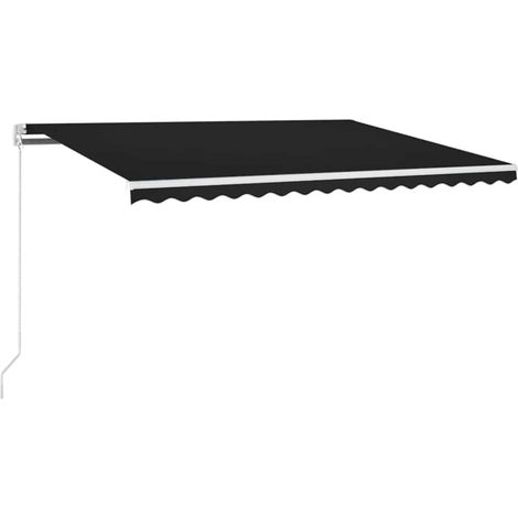 Tenda da Sole Tenda parasole Retrattile Manuale 400x350 cm Antracite (1/5)