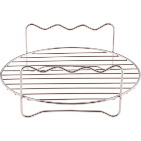 Ensemble de grilles pour friteuse à air chaud, support en acier double couche (1/5)