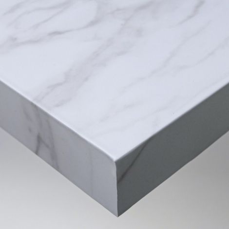 DIMEXACT - Rouleau adhésif effet marbre blanc délavé mat Eco - 122 cm x 2.5 m - En Rouleau