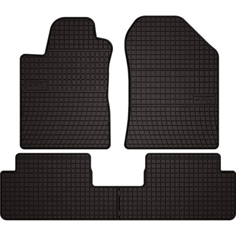 Tapis de sol en caoutchouc pour : Toyota Corolla Verso II (2004-2009) - noir, sur mesure (1/5)