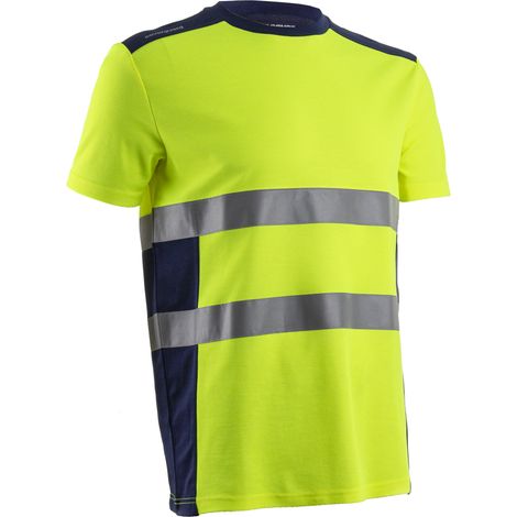 Camiseta de trabajo de manga corta de alta visibilidad NEKKI - Amarillo fluorescente S - 40/42 (1/2)