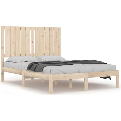 Maison Exclusive - Massivholzbett ohne Matratze 120x200 cm Kiefer
