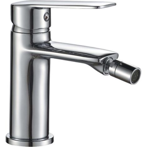 Rubinetto per bagno ultra moderno miscelatore orientabile bidet in ottone cromato lucido (1/3)