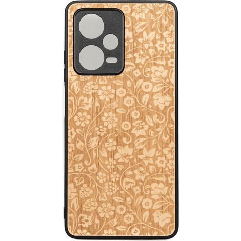 Bewood Redmi Note 12 5G Custodia in legno FIORI SELVATICI ANIEGRE (1/2)