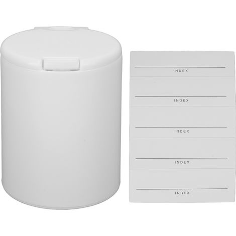 Boîte de rangement pour disques démaquillants, design pressé anti-poussière, petit rond léger, distributeur de coton, étui de stockage. (1/5)