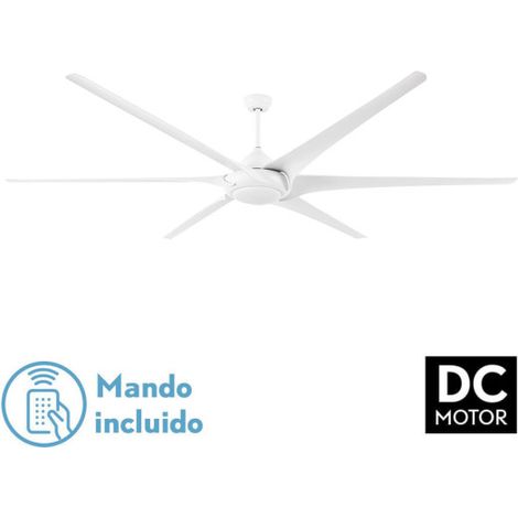 Ventilatore da soffitto DC Moncayo 30W Bianco 6 Pale