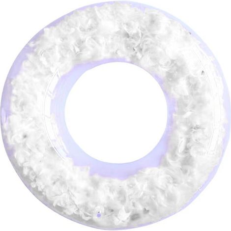 Anneau De Natation Gonflable - Plume Décorative Intégrée - PVC Écologique - Pour Piscine Plage Loisirs Extérieurs - Enfant À Partir De 3 Ans - 1 Pièce (1/5)