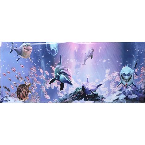 Affiche de fond, peinture décorative, autocollant en PVC, Image de paysage pour Aquarium, 61x30cm (1/5)