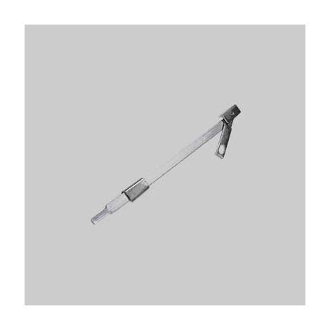 PALETTO A SALDARE A LEVA 310 COMBI - ZINCATO 1 SNODO GUIDA PASSANTE MM 465 - 2 pezzi