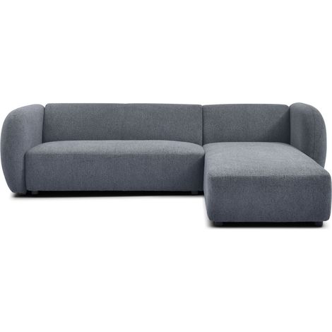 Canapé d'Angle Réversible Bouclette "Jerry" 287cm Gris (1/5)