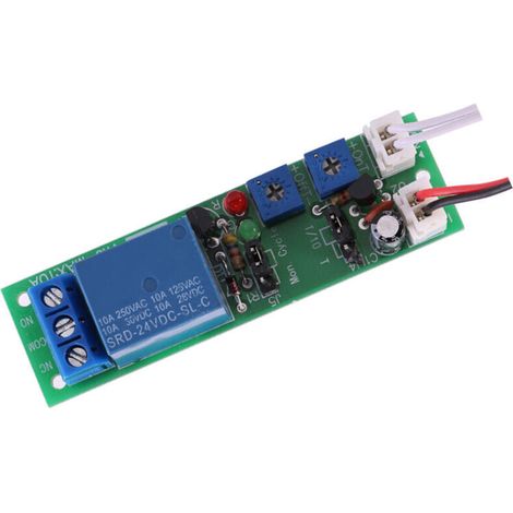 Module de Relais de Minuterie de Cycle Réglable, DC 5 V 12 V 24 V avec Haute Précision pour Aquarium, Circuit de Test de Machine, équipement D'exploitation de Minuterie (DC 24 V. (1/3)
