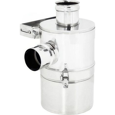 Abatteur de Fum�es � Eau Diam. 100 mm en Acier Inox AISI 304 pour Po�les � Granul�s C Line Air