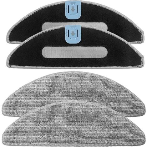 CSPARCV 4-teiliges Ersatztuchset für iRobot Combo i8 / i8+ / i5 / i5+ / j5 / j5+ Saugroboter-Zubehör, waschbare und wiederverwendbare Mikrofaser-Wischmopp-Pads (1/5)