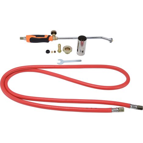 Chalumeau de soudage à gaz liquéfié, chalumeau de désherbage portable d'extérieur avec tube de 2 m pour usage domestique (1/5)
