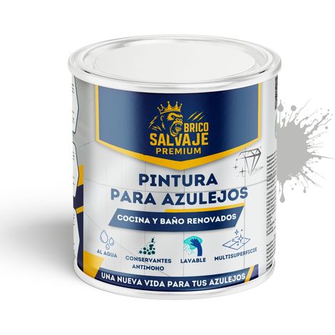 Pintura para Azulejos de Baño y Cocina Brillante Piedra 4 L al agua